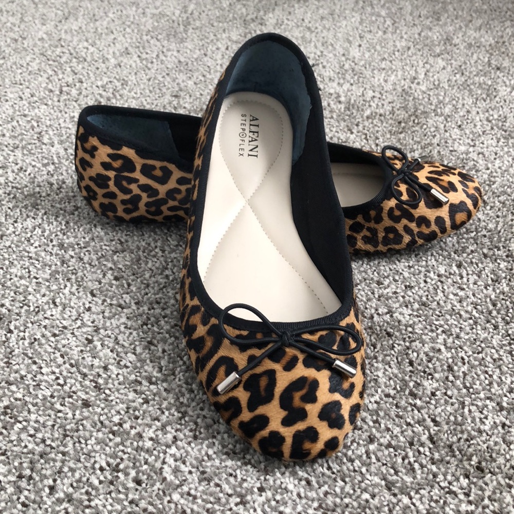 Alfani Leopard ballet flats